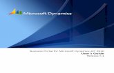 Business Portal for Microsoft Dynamics GP 2010 …download.microsoft.com/.../BusinessPortalUsersGuide5… ·  · 2011-04-14Business Portal for Microsoft Dynamics ... 5 Business Portal