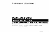 OWNER'S MANUAL - c.searspartsdirect.com selector, Stitch length control ... Install your Kenmore sewing machine in a Kenmore cabinet, case or set the machine on a sturdy flat surface.