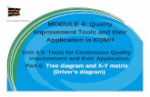 MODULE 4: Quality Improvement Tools and their Application ... · PDF fileImprovement Tools and their Application in KQMH ... • Show links with arrows ... The improvement team decided