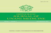 HIPPOCRATIC JOURNAL OF UNANI MEDICINEccrum.res.in/writereaddata/UploadFile/Hippocratic3_1556.pdfHippocratic Journal of Unani Medicine Chief Patron Minister for Health & Family Welfare,