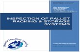 PALLET RACKING & STORAGE SYSTEMS - Lifting and … RACKING... · Pallet Racking & Storage Systems are load-bearing structures, ... All racking will have a signed self-adhesive label