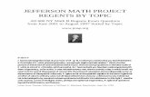 JEFFERSON MATH PROJECT REGENTS BY TOPIC - … MATH PROJECT REGENTS BY TOPIC ... Triangle Inequalities ..... 519 Basic Trigonometric Ratios ... -i-1 [D] i61 9.