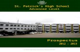 A-LEVEL PROSPECTUS - St Patrick's High School, … - Final Copy... · Web viewA-LEVEL PROSPECTUS 2012 – 2013 The A’ Level section of St. Patrick’s High School is an autonomous
