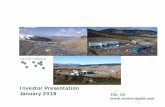 Investor Presentation January 2018 TSX: CG … contained in this presentation which are not statements of historical facts, and the documents incorporated by reference herein, ...