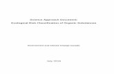 Science Approach Document: Ecological Risk Classification of Organic · PDF file · 2016-07-28Science Approach Document: Ecological Risk Classification of Organic Substances . Environment