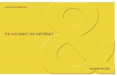 THE AND MAKES THE DIFFERENCE - DHL · PDF filelogue marketing to industrial supply chains. ... our stakeholder dialogue and materiality analysis, ... DHL is an international express