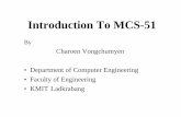 Introduction To MCS-51fivedots.coe.psu.ac.th/~cj/asm/slides/mcs51/slide-mcs51-v2.pdf · Introduction To MCS-51 By Charoen Vongchumyen • Department of Computer Engineering • Faculty