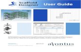 Scaffold Designer User Guide - Avontus · PDF fileUser Guide Scaffold Designer is a simple but powerful scaffold drawing tool that allows the design of scaffold structures of any complexity