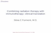 Combining radiation therapy with immunotherapy: clinical ...oncologypro.esmo.org/content/download/54841/1007492/file/Melanoma... · Immunomodulation of breast cancer via ... contribute