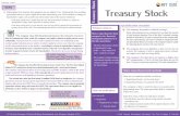 Treasury Stock TIPS Treasury Stock - Stock Exchange of ... · PDF fileof future performance and believes that the company’s share price is ... Treasury stock cannot be conducted