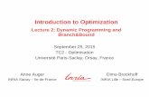 Introduction to Optimization - polytechniquedimo.brockhoff/optimizationSaclay/2015/... · Introduction to Optimization Lecture 2: ... known as backward induction by writing down the