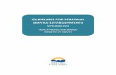 Guidelines for Personal Service  · PDF file4.1.3 Tanning and Laser Equipment ... Guidelines for Personal Service Establishments ... Guidelines for Laser Hair Removal)