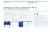 Retain Archive Mobile App for iOS and Android - Micro Focus · PDF fileRetain Archive Mobile App for iOS and Android ... (text) messages, BBM Messages B, BM Protected p, hone call