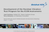 Development of the Random Vibration Test Program for · PDF file · 2017-03-18Development of the Random Vibration Test Program for the ICON Instruments Josh Dunford, ... IVM: in-situ