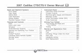 2007 Cadillac CTS/CTS-V Owner Manual M - Dealer …cdn.dealereprocess.com/cdn/servicemanuals/cadillac/2… ·  · 2013-05-06Service and Appearance Care..... 329 Service ... 2007
