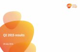 Q2 2015 results - Home | GSK · PDF fileThis presentation may contain forward-looking statements. ... whether as a result ... Core results Q2 2015 Q2 Growth H1 2015 H1 Growth