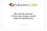 Real Estate Financing and Investingddntzgzn81wae.cloudfront.net/uploadpdf/S016-0346_Course.pdf · Real Estate Financing and Investment Publication Date: ... Getting Started As An