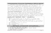 Notebook: · Web viewGeometry Course SyllabusPage 1. Geometry Course Syllabus 2013-2014 Course Syllabus 2013-2014