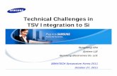 Technical Challenges in TSV Integration to Si … 2-3D TSV...Technical Challenges in TSV Integration to Si Sungdong Cho System LSI Samsung Electronics Co. Ltd. ... Non-Bosch DRIE