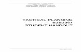 TACTICAL PLANNING B2B2367 STUDENT HANDOUT Tactical... · united states marine corps the basic school marine corps training command camp barrett, virginia 22134-5019 tactical planning