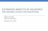 ESTIMATED IMPACTS OF WILDFIRES ON OZONE ... - · PDF fileESTIMATED IMPACTS OF WILDFIRES ON OZONE LEVELS ... fire detections downloaded from ... Multi-Day Episode of Elevated Ozone