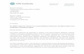 Re: FINRA request for comment on a Concept Proposal to · PDF file · 2015-07-22Page 1 Richard G. Ketchum ... networking opportunities. Some of the largest CFA societies in the United