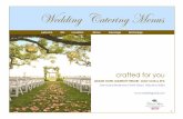 Wedding Catering Menus events - The Grand · PDF fileThe Event Management, ... pleased to introduce you to the Grand Hotel banquet menus. ... Grand Hotel’s Catering and Event professionals