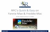RPC’s Quick & Easy on Fannie Mae & Freddie Macregalpointcapital.com/wp...Quick-Easy-on-Fannie-Mae-and-Freddie-M… · RPC’s Quick & Easy on Fannie Mae & Freddie Mac ... August