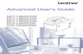 Advanced User’s Guide - Brotherdownload.brother.com/welcome/doc100065/cv_mfc8600cdw_sfgle_au… · Quick Setup Guide Follow the instructions for setting up your ... Quiet mode feature