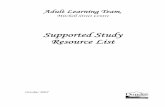 Supported Study Resource List - Discover  · PDF fileSupported Study Resource List . October 2007 . ... Heinemann English Dictionary . Heinemann, ... Word and Sentence Puzzles