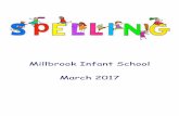 Millbrook Infant School March 2017 · PDF fileRule Examples ai The ai digraph ... plurals can affect the nouns or verbs in sentences. ... Compound words A combination of two or more