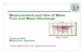 5. Newell Mass Flux - MSECA equation) don’t rely on ... Estimating Mass Flux Using Integral Pump Test Series Data Pumping tests with concentration ... • Loses tracer based