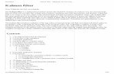 Kalman filter - Wikipedia, the free encyclopediapages.stern.nyu.edu/~dbackus/Identification/Kalman_filter... · From Wikipedia, the free encyclopedia ... 9.2 Kalman gain derivation