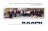 2017 AAPD Summer Internship Program Annual Report are excited to offer this annual report on the 2017 AAPD Summer Internship Program for your review. ... Mock Trial team, and is a