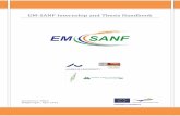 EM-SANF Internship and Thesis Handbook - WUR · PDF fileEM-SANF Internship and Thesis Handbook . ... 3.5.1 Report outline ... - Attend the final presentation and oral exam of the student,