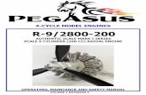 4-CYCLE MODEL ENGINES R-9/2800-200 - Meister … MODEL ENGINES R-9/2800-200 AUTHENTIC SCALE MARK I SERIES SCALE 9 CYLINDER (200 CC) RADIAL ENGINE OPERATING, MAINTANCE AND SAFETY MANUAL