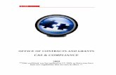 CAS & COMPLIANCE - NC State Research & Innovation · PDF fileCAS & COMPLIANCE 2009 **This workbook ... Compliance Responsibilities 3-4 Pre-Audit Responsibilities ... Must be prudent