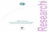Utility Relocation: A Communication And Coordination ... · PDF fileUtility Relocation: A Communication and Coordination Process for Local Governments FINAL REPORT Prepared by: Michael