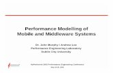 Performance Modelling of Mobile and Middleware …murphyj/pub-2003/781.pdfPerformance Modelling of Mobile and Middleware Systems ... GSM traffic intensity ... • Intelligent load