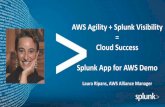 AWS Agility + Splunk Visibility Cloud Success Splunk App ...AWS Agility + Splunk Visibility = Cloud Success ... More Secure Than Your On-Premises Environment ... CloudWatch Metrics