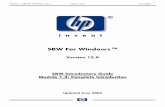 SBW For Windows TM - HP · PDF fileWatson vs. SBW for Windows TM 12.0 ... “Order From” filter in Model Selection window allow users to choose ordering from HP Supply chain or from