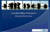 Alumni Directory - Leadership Financeleadership-finance.com/pdf/alumni.pdf · Leadership Finance® Alumni Jon Haygood Registration Information RSVP to ò ó Lynne McCracken yyr -557