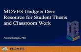 MOVES Gadgets Den: Resource for Student Thesis and ... for Student Thesis and Classroom Work Amela Sadagic, PhD. 3D Scanning, ... Telescopic Controller (14), Bluetooth Gamepad for