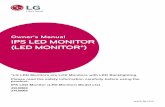 Owner's Manual IPS LED MONITOR (LED MONITOR*)cdn. s Manual IPS LED MONITOR (LED MONITOR*) *LG LED Monitors are LCD Monitors with LED Backlighting. 29UM68 34UM68 2 ENG ENGLISH Contents