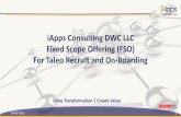 iApps Consulting DWC LLC Fixed Scope Offering (FSO) …iappsconsulting.com/wp-content/uploads/2015/05/iApps-FSO-for-Taleo... · iApps Consulting DWC LLC Fixed Scope Offering (FSO)
