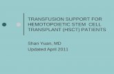 TRANSFUSION SUPPORT FOR HEMOTOPOIETIC …pathology.ucla.edu/workfiles/Education/Transfusion Medicine/14-2...transfusion support for hemotopoietic stem cell ... major abo incompatibility