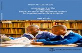 Assessment of the Zimbabwe Public Finance …documents.worldbank.org/curated/en/540041468190159922/...A Report No. 102796-ZW Assessment of the Zimbabwe Public Finance Management system