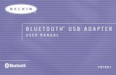 USER MANUAL BLUETOOTH - Belkin · • User Manual • Quick ... Object Exchange, Business Card, Push, Pull & Exchange ... Connect the USB Adapter directly to an available USB A-type