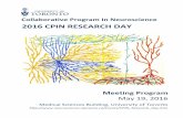 2016 CPIN RESEARCH DAY - University of TorontoDigital+Assets/...2016 CPIN RESEARCH DAY May 19, 2016 Medical Sciences Building, University of Toronto ... Charissa Poon; Institute of