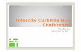 Intercity Curbside Bus Conference · Intercity Curbside Bus Conference . Attraction of Service: Low fares Express services ... are allowed at one time at the Megabus